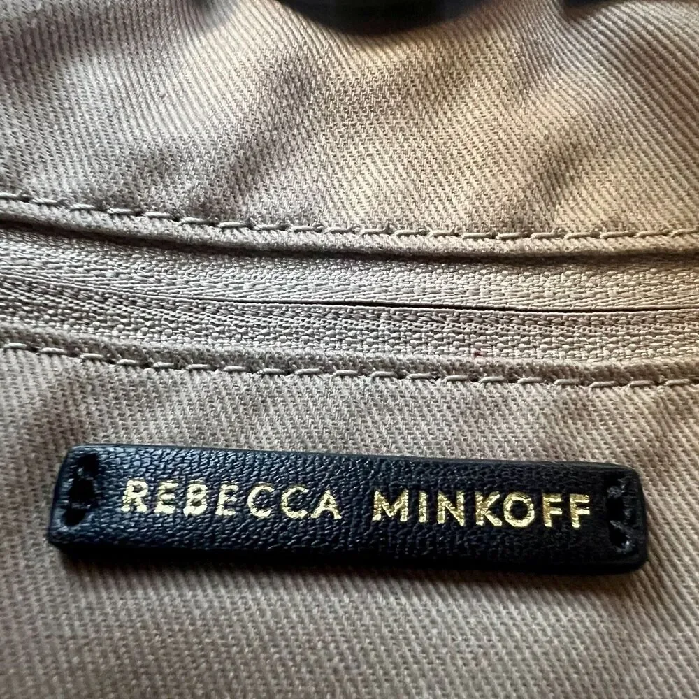 Rebecca Minkoff Megan Seaweed Color Leather Crossbody Shoulder Feedbag Style Bag